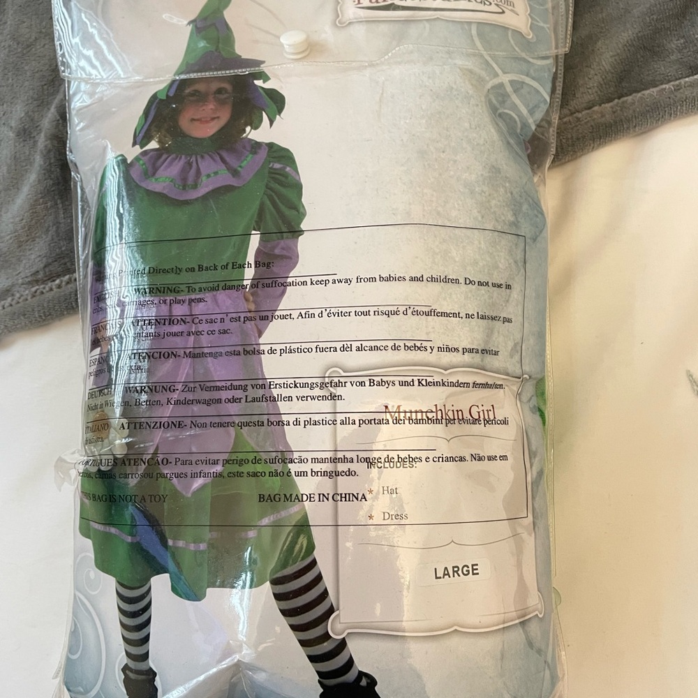 Munchkin Girl Costume for Kids Youth Large